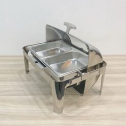 Nồi hâm buffet chữ nhật 2 ngăn nắp kính 3 Noi ham buffet CN PC 126053L 2 5 500x500 1