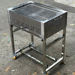 Bếp nướng than BBQ ngoài trời 40x60x75