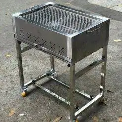 Bếp nướng than BBQ ngoài trời 40x60x75