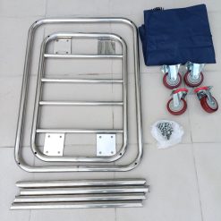 Xe dọn đồ bẩn phòng khách sạn túi vải 5 Xe thu dọn đồ bẩn phòng khách sạn túi vải