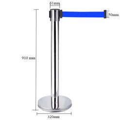 Cột chắn inox dây căng 3m 4 Cột chắn inox dây căng
