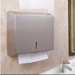 Hộp vuông đựng giấy lau tay treo tường inox 304
