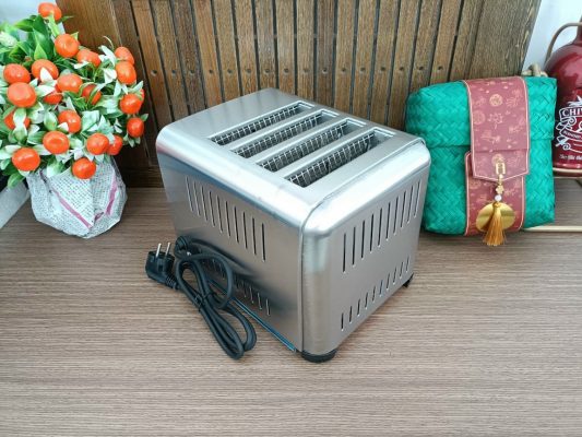 may nuong banh mi sandwich 4 ngan inox 304 kich thuoc 29 x 25 x 22 cm 1