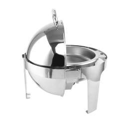 Nồi hâm buffet tròn nắp inox 3 Nồi tròn hâm nóng thức ăn inox 1 ngăn
