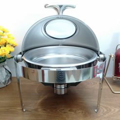 Nồi hâm buffet tròn nắp inox