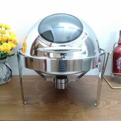 Nồi hâm buffet tròn nắp inox
