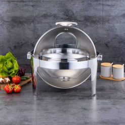 Nồi hâm buffet tròn nắp inox