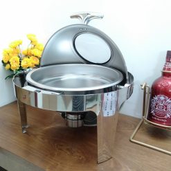 Nồi hâm buffet tròn nắp inox
