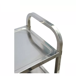 Xe đẩy inox 3 tầng lớn 90x50x95 cm 4 tay cam xe day phuc vu 3 tang inox