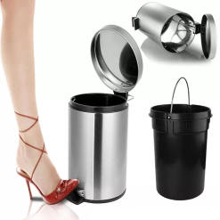 Thùng dựng rác inox chân đạp