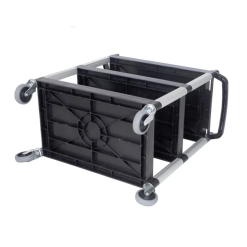 Xe đẩy phục vụ 3 tầng nhựa size lớn 2 mặt dưới Xe đẩy phục vụ 3 tầng nhựa