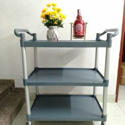 Xe đẩy phục vụ 3 tầng nhựa size lớn 5 Xe đẩy phục vụ 3 tầng nhựa