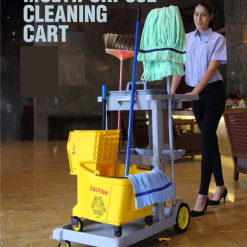 Xe dọn vệ sinh 3 tầng nhựa