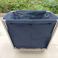 Xe dọn đồ bẩn phòng khách sạn túi vải 2 Xe thu dọn đồ bẩn phòng khách sạn túi vải