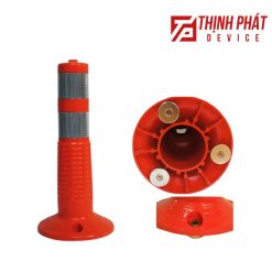 Cọc tiêu hình trụ có nam châm 2 cấu tạo Cọc tiêu hình trụ có nam châm 2 phản quang
