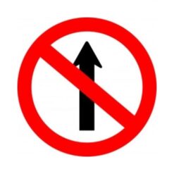 Biển cấm đi thẳng