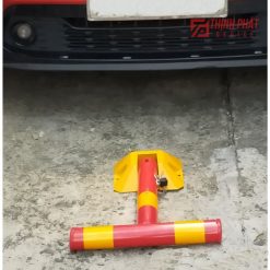 Cọc khóa giữ chỗ đỗ xe chữ T 2 Cọc khóa giữ chỗ đỗ xe chữ T gập lại