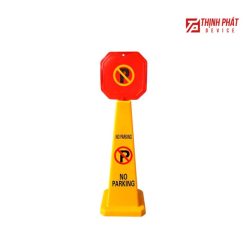 Cọc tiêu biển báo đỏ không đậu xe