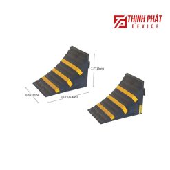 Cục chặn bánh xe di động phản quang 2 Cục chặn lùi xe di động phản quang