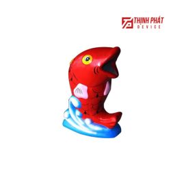 Thùng rác nhựa công cộng cá chép