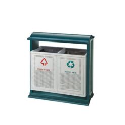 Thùng rác thép công cộng 2 ngăn K4