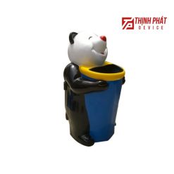 Thùng dựng rác công cộng nhựa hình con gấu