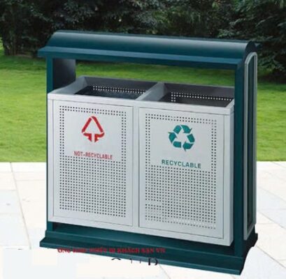 Thùng rác phân loại 2 ngăn có mái che 2 z6018697406265 3d781caa4a5d234e2344f53624bba5aa