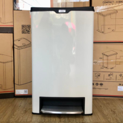 Thùng rác fitis đạp chân 40L màu trắng