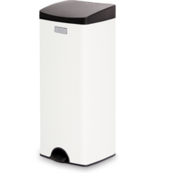 Thùng rác fitis chân đạp vuông 22L màu trắng 2 SPL1 904B