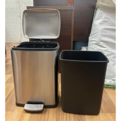 Thùng rác inox vuông 12 lít