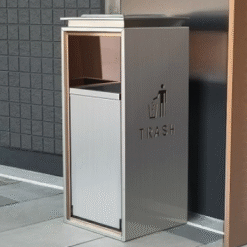 Thùng rác inox sảnh phủ Nano cao cấp, chống bám vân tay