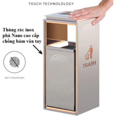 Thùng rác inox sảnh phủ Nano cao cấp, chống bám vân tay 3 Thiet ke chua co ten 2 1
