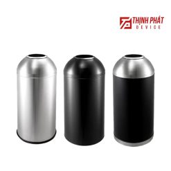 Thùng đựng rác inox hình trụ