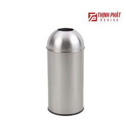 Thùng đựng rác inox hình trụ