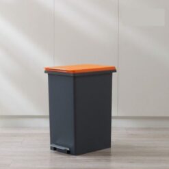 Thùng rác chân đạp 10 lít Fitis xám cam
