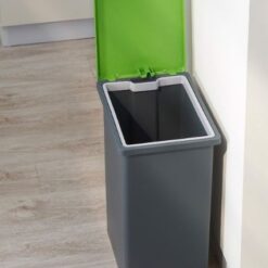 Thùng rác chân đạp 20 lít Fitis màu xám xanh 2 Thùng rác văn phòng chân đạp 10 lít fitis