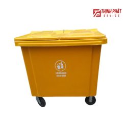 Thùng rác gom y tế nhựa 660L