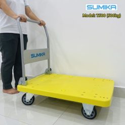 Bánh xe Xe đẩy hàng mặt nhựa tải trọng 500kg