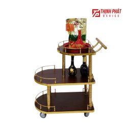 Xe đẩy phục vụ rượu 3 tầng PR2