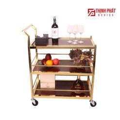 Xe đẩy phục vụ rượu 3 tầng PR12