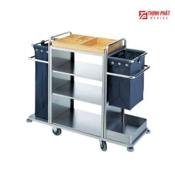 Xe làm buồng khách sạn inox Lb11