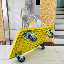 Bánh xe Xe đẩy hàng mặt nhựa tải trọng 500kg