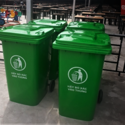 Thùng rác nhựa 360 lít 3 thung rac 360l