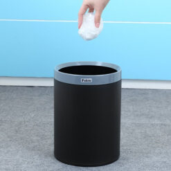 Thùng rác văn phòng 2 lớp viền nhựa