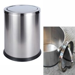Thùng rác inox nắp lật 25x30 cm