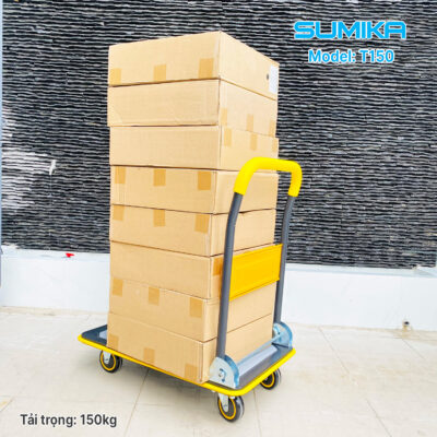 Xe đẩy hàng bằng thép tải trọng 150kg 5 xe day hang san thep sumika t150 h4