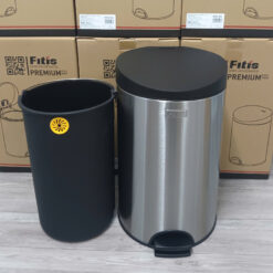 Thùng rác inox chân đạp 12L fitis