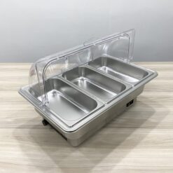 Nồi hâm buffet nắp PC YD-7055P-3 ( khay 3 ngăn)