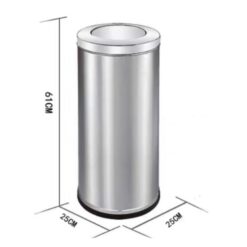 Thùng rác inox nắp lật 25x61 cm 1 thung rac inox nap xoay 25 x 25 x 61 cm