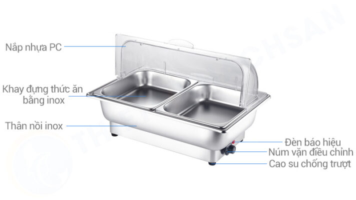 NF2116 2 mota noi ham buffet chu nhat 2 ngan dung dien nap nhua pc mo 90 do